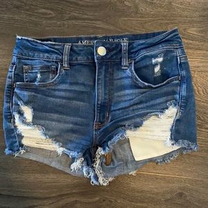 AE super stretch high waisted shorts